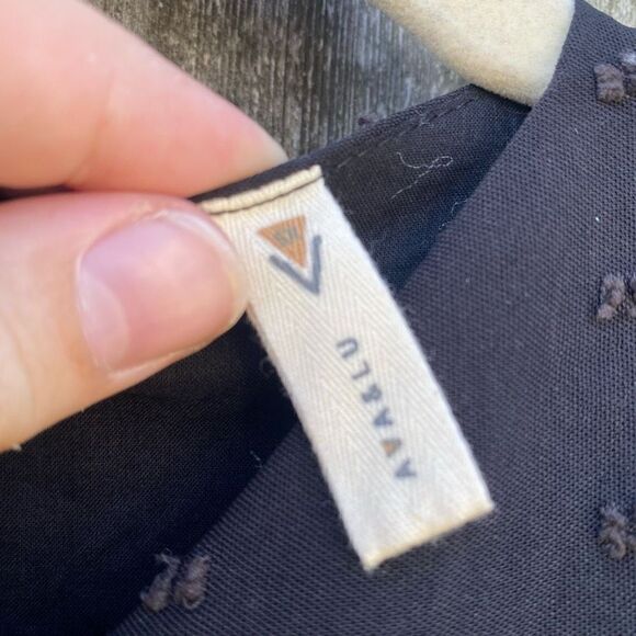 Ava & Lu Black Swiss Dot Tiered MIDI Dress | XS - Picture 4 of 6